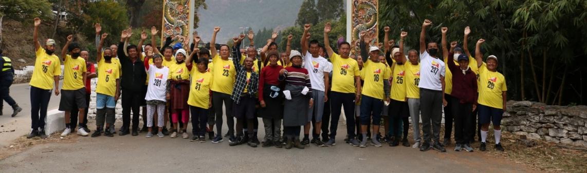 The Dzongkhag Administration organized the marathon today as a build up program for the 116th National Day celebration.